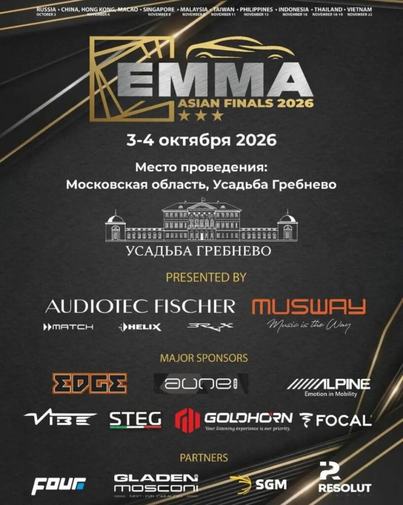 3–4 октября. Финал Азии EMMA 2026